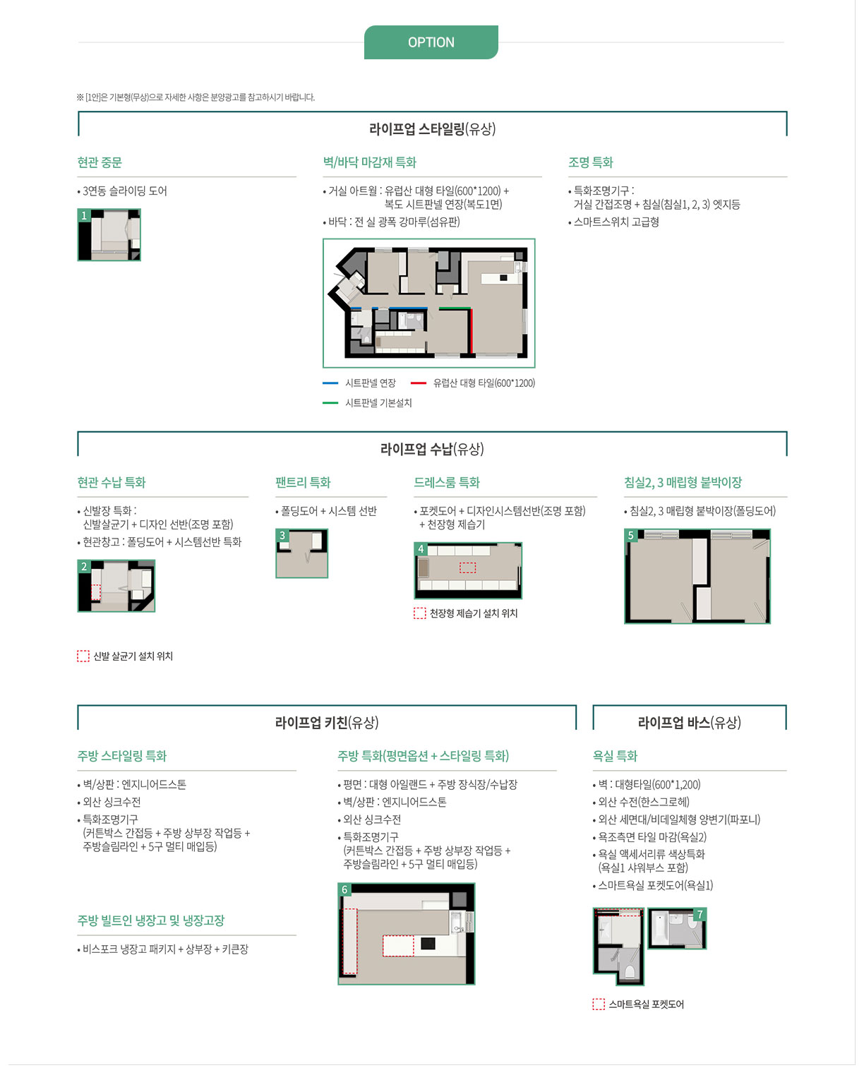  118B OPTION  안내 페이지   